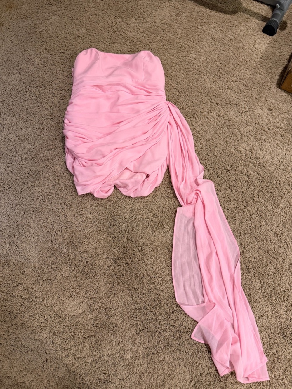 Runaway the Label Night Lover pink ruched dress